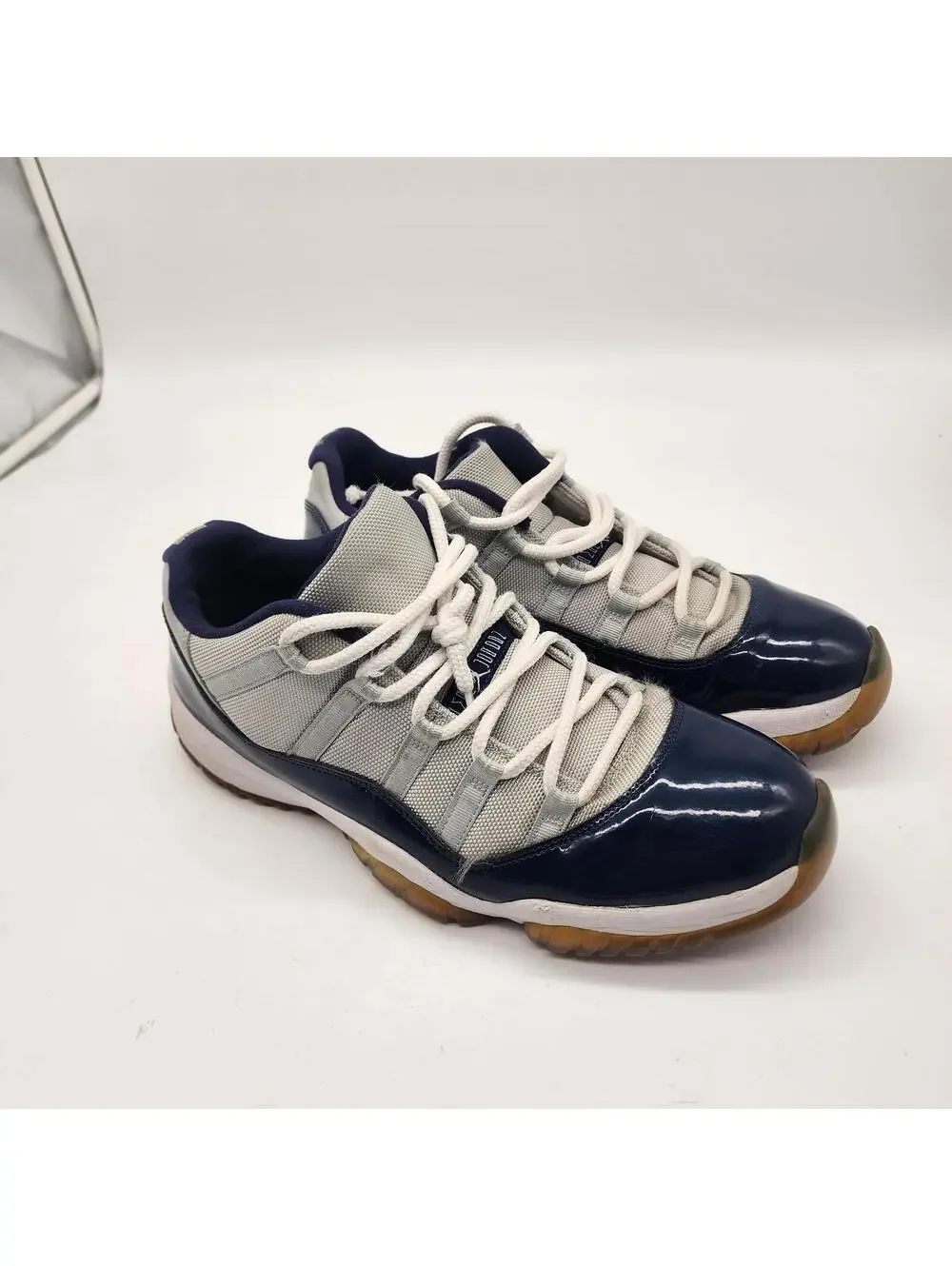 Air Jordan 11 Retro Low Georgetown Navy White Gum Mens Size 12 528895-407 - Picture 1 of 8